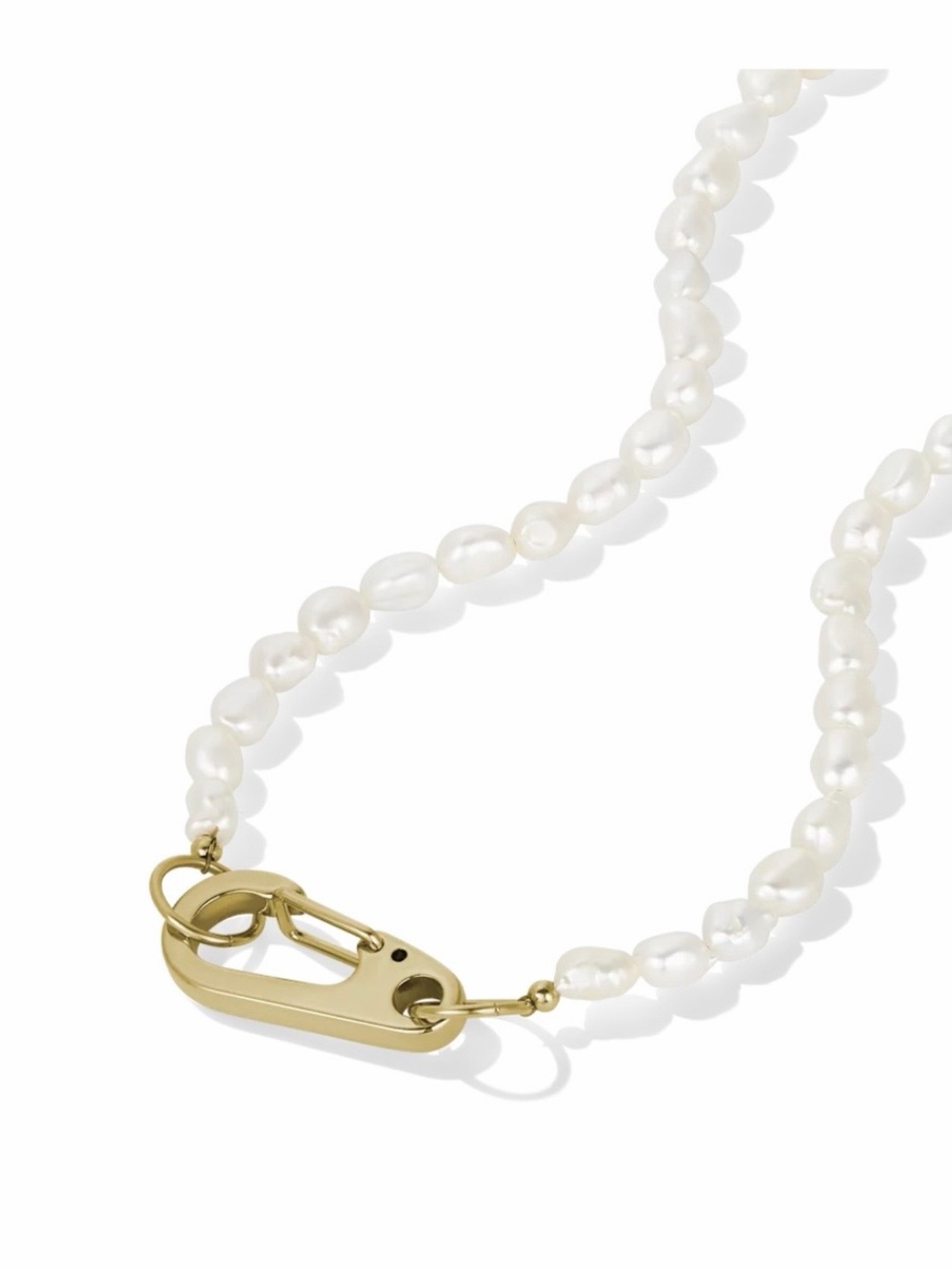 James Michelle Pearl Lock Necklace - Picture 4 of 7